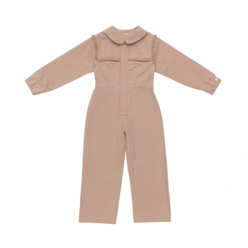 Donsje Jumpsuit met kraagje in warm roze Donsje Jumpsuit met kraagje in warm roze