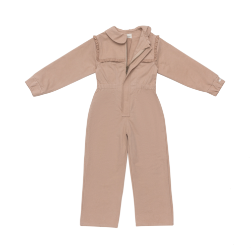 Donsje Jumpsuit met kraagje in warm roze Donsje Jumpsuit met kraagje in warm roze
