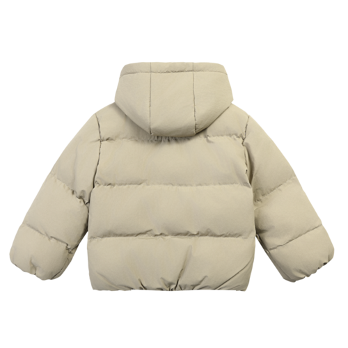 Donsje Bomber jas met capuchon in licht groen Donsje Bomber jas met capuchon in licht groen