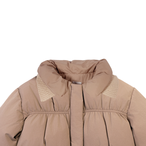 Donsje Roze warme jas met kraagje Donsje Roze warme jas met kraagje