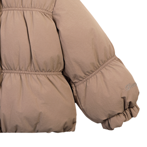 Donsje Roze warme jas met kraagje Donsje Roze warme jas met kraagje