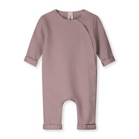 Baby suit with snaps Berry