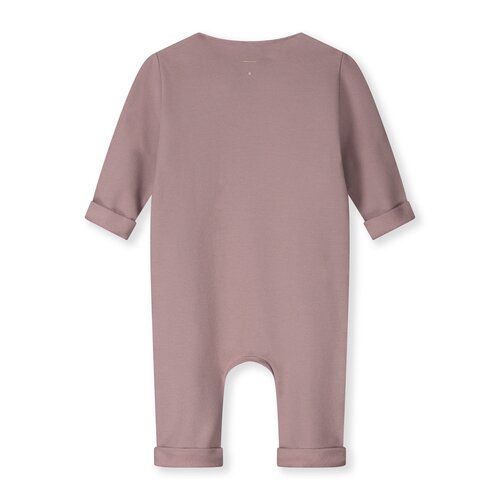 Gray label Baby pakje met drukknoopjes in warm roze Gray label Baby pakje met drukknoopjes in warm roze
