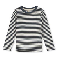 L/S Tee Blue Grey & Cream