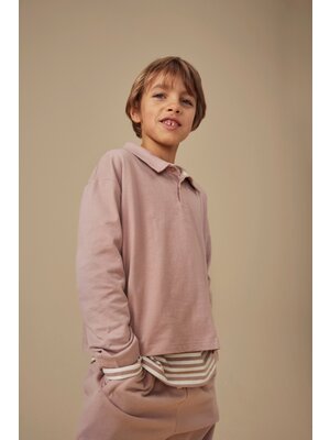 Gray label L/S Polo Shirt Berry