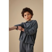 L/S Polo Shirt Blue Grey