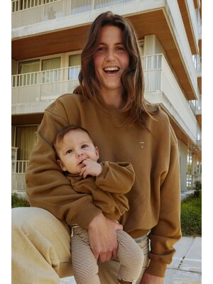 Gray label Adult Crewneck Shoulder Sweater Woody
