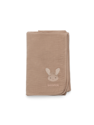 Donsje Ploekie Muslin Blanket XL | Fluffy Bunny