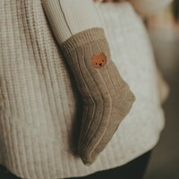 Bell Socks | Bear Dusty Green
