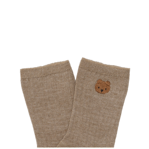 Donsje Groene sokken met Donsje beer Donsje Groene sokken met Donsje beer