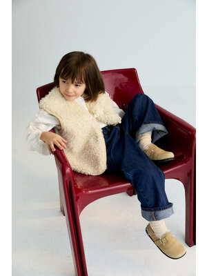 the new society Ninette Waistcoat Moonlight White
