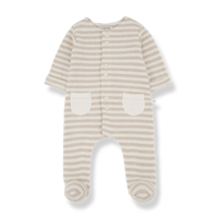 Milo Beige Jumpsuit With Feet