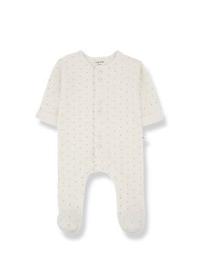 1 + in the family Adrien Ecru Jumpsuit With Feet