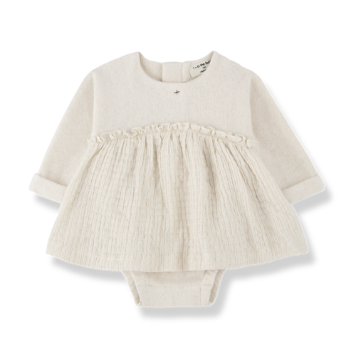 1 + in the family Nicoline Ecru Dress With Body 1 + in the family Nicoline Ecru Dress With Body