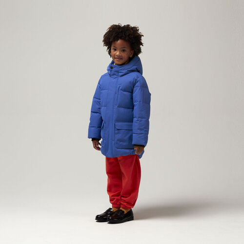 GOSOAKY Waterdichte half lange winterjas in blauw