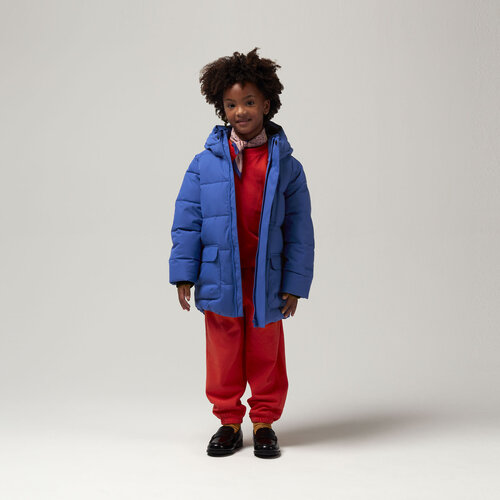 GOSOAKY Waterdichte half lange winterjas in blauw