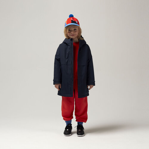 GOSOAKY Waterdichte half lange winterjas in donker blauw