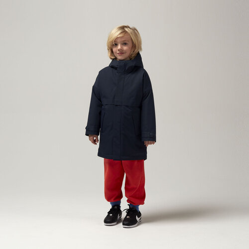 GOSOAKY Waterdichte half lange winterjas in donker blauw