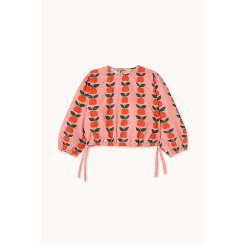 Tinycottons Blouse met all-over appeltjes print