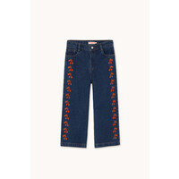 Cherries Embroidered Jeans