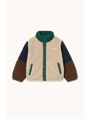 Tinycottons Color Block Polar Sherpa Jacket