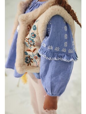 Louise Misha Reversible Vest Librana Cream