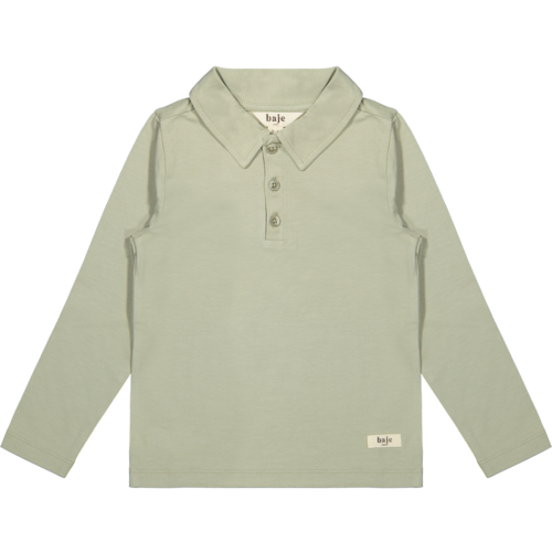 Baje studio Licht groene polo met lange mouw