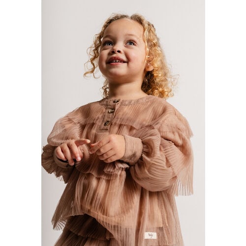 Baje studio Luxe blouse met plissé