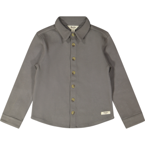 Baje studio Grijze blouse met lange mouwen