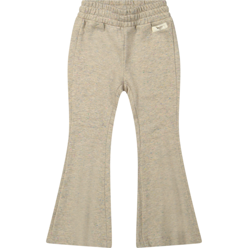 Baje studio Zandkleurige legging met uitlopende pijpen