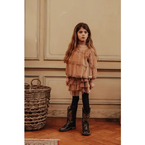 Baje studio Luxe tulle rok met plissé Baje studio Luxe tulle rok met plissé