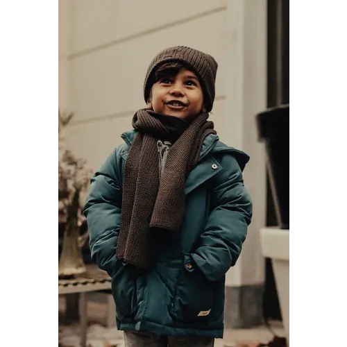 Baje studio Blauwe winterjas met zakken