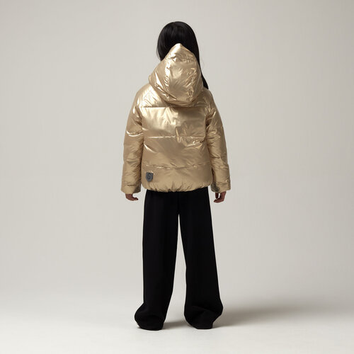 GOSOAKY Waterdichte korte winterjas in goud GOSOAKY Waterdichte korte winterjas in goud
