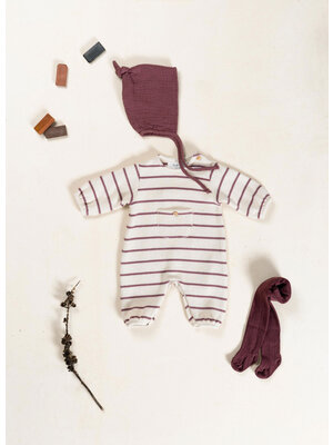 Play up Striped Flamé Jersey Jumpsuit Amora