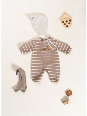 Play up Striped Flam‚àö¬© Jersey Jumpsuit Pencil