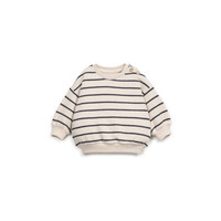 Striped Jersey Sweater Grafite