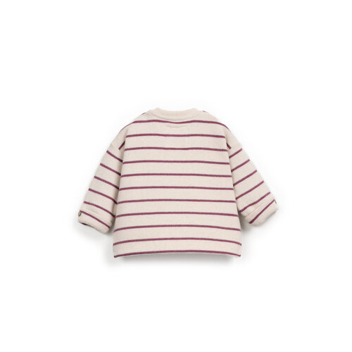 Play up Paars gestreept baby truitje Play up Paars gestreept baby truitje