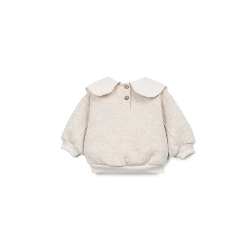 Play up Ecru baby trui met kraag Play up Ecru baby trui met kraag