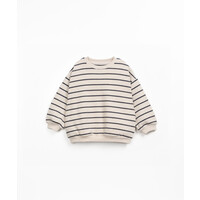 Striped Jersey Sweater Grafite