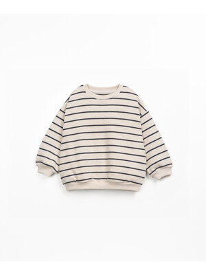 Play up Striped Jersey Sweater Grafite