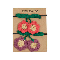 Set Of 2 Crochet Elastic Bands Multico