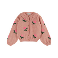Flowers Cardigan Rose