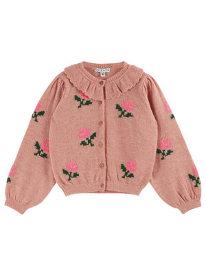 Emile & ida Flowers Cardigan Rose