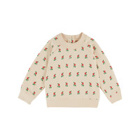 All Over Printed Sweatshirt Poppy Brioche