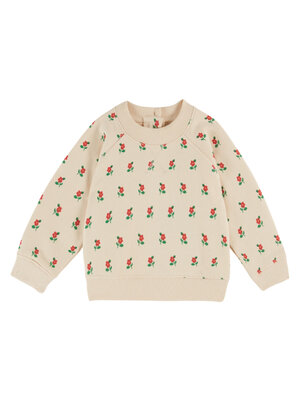 Emile & ida All Over Printed Sweatshirt Poppy Brioche
