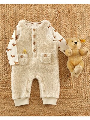 Emile & ida Sherpa Jumpsuit Ecru