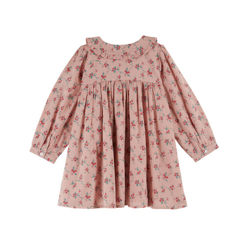 Emile & ida Bloemen jurk met lange mouw