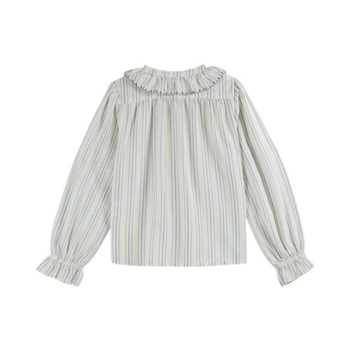 Emile & ida Blauw gestreepte blouse Emile & ida Blauw gestreepte blouse