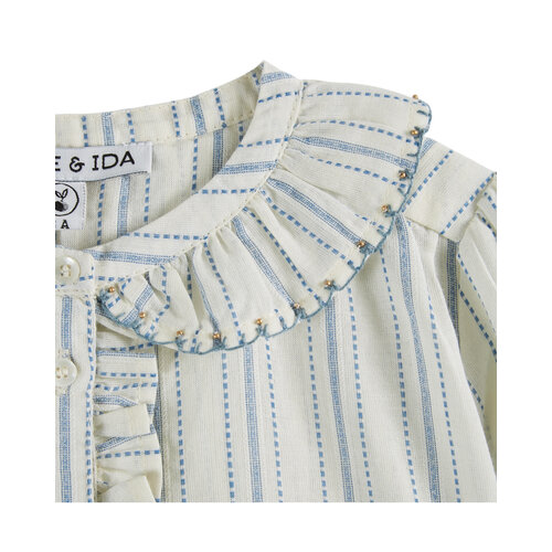 Emile & ida Blauw gestreepte blouse Emile & ida Blauw gestreepte blouse