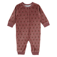 Printed Velvet Jumpsuit Poppy Violine